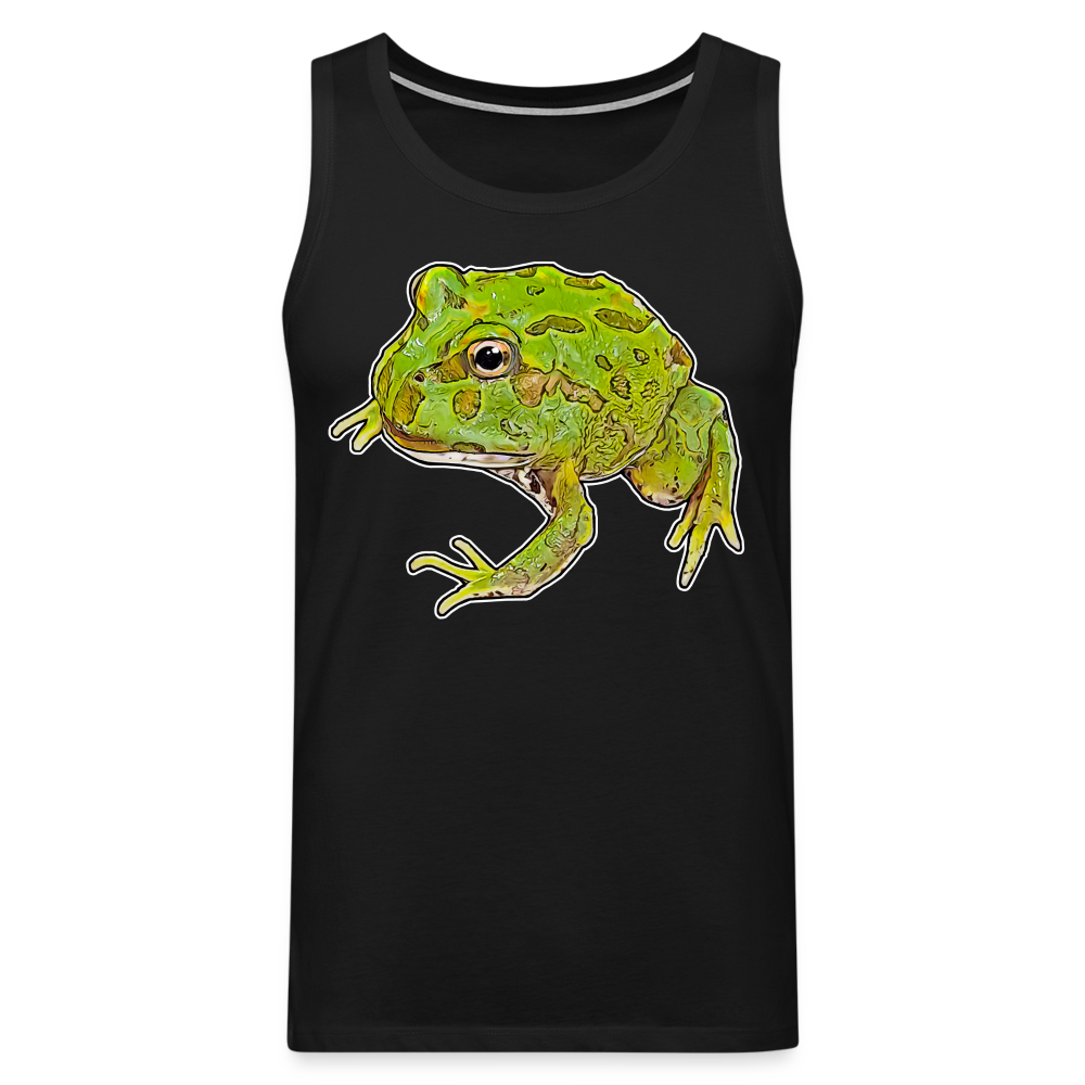 Männer Tank Top Ceratophrys cranwelli Peppermint Blue - Schwarz