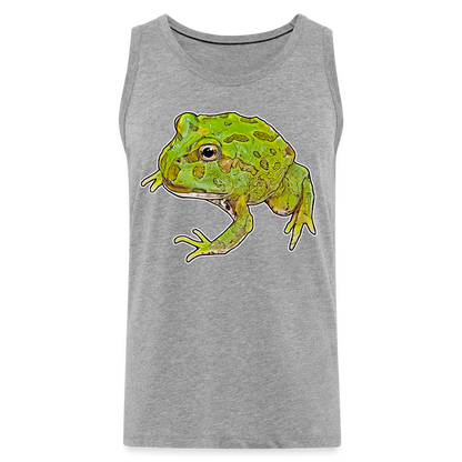 Männer Tank Top Ceratophrys cranwelli Peppermint Blue - Grau meliert