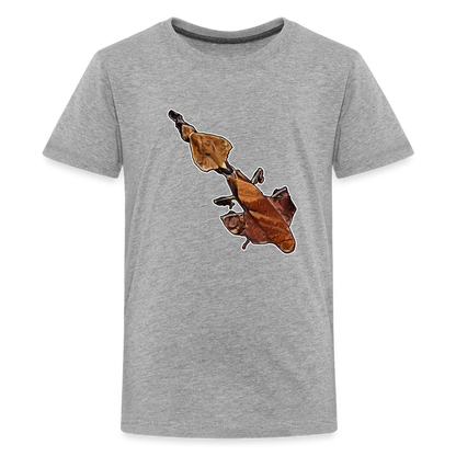 Teenager Basic T-Shirt Phyllocrania paradoxa female - Grau meliert