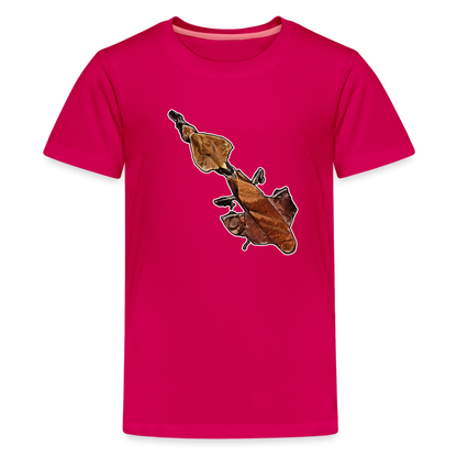 Teenager Basic T-Shirt Phyllocrania paradoxa female - dunkles Pink