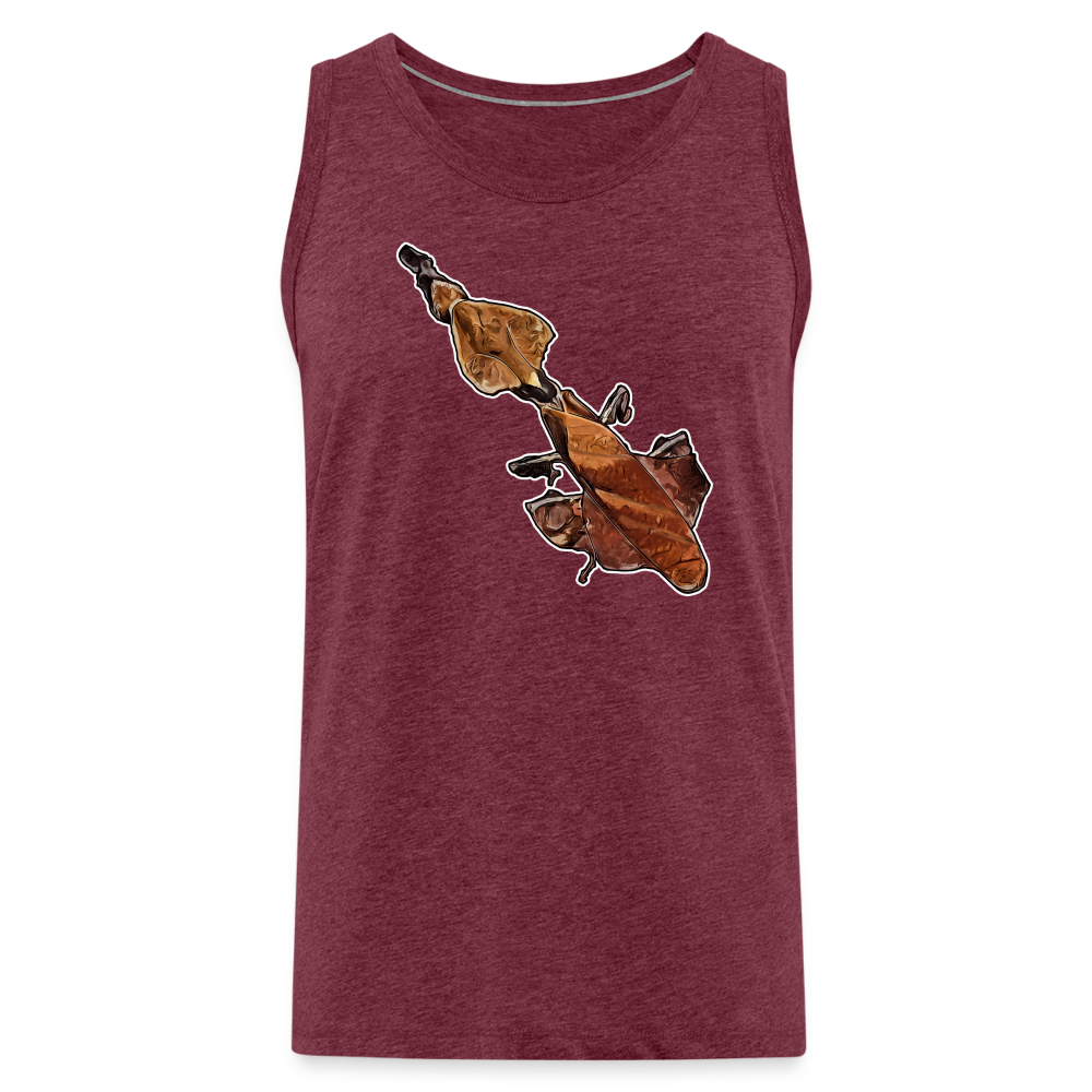 Männer Tank Top Phyllocrania paradoxa female - Bordeauxrot meliert