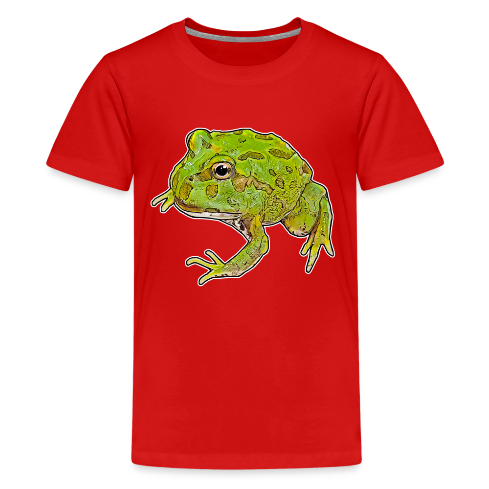 Teenager Basic T-Shirt Ceratophrys cranwelli Peppermint Blue - Rot