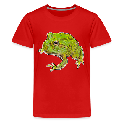Teenager Basic T-Shirt Ceratophrys cranwelli Peppermint Blue - Rot