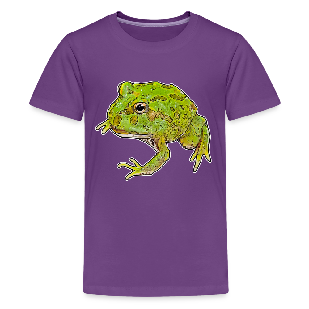 Teenager Basic T-Shirt Ceratophrys cranwelli Peppermint Blue - Lila