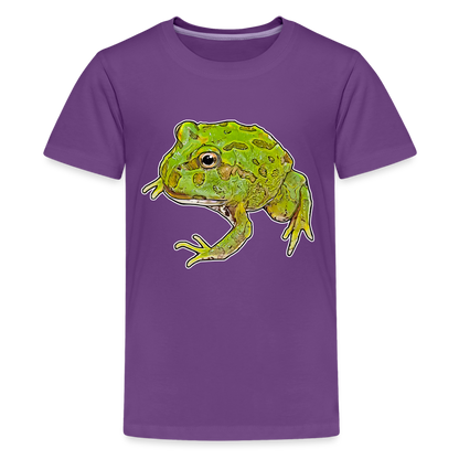 Teenager Basic T-Shirt Ceratophrys cranwelli Peppermint Blue - Lila