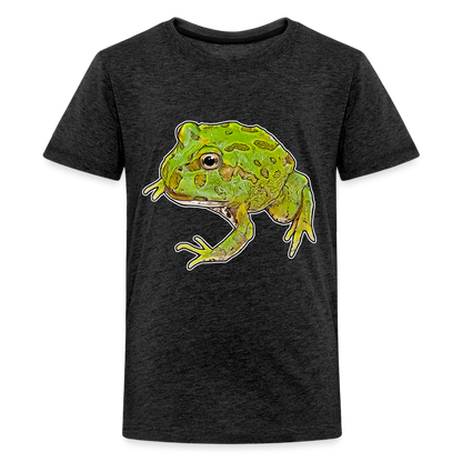 Teenager Basic T-Shirt Ceratophrys cranwelli Peppermint Blue - Anthrazit