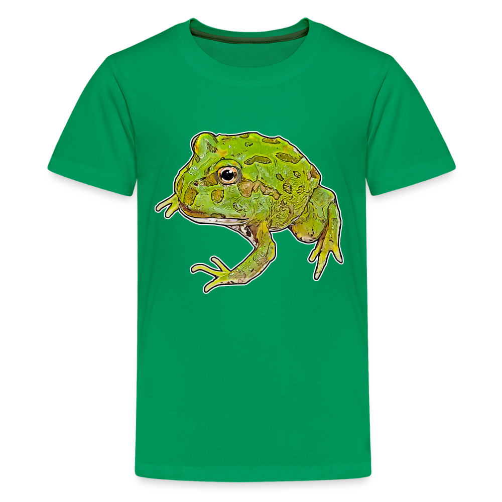 Teenager Basic T-Shirt Ceratophrys cranwelli Peppermint Blue - Kelly Green