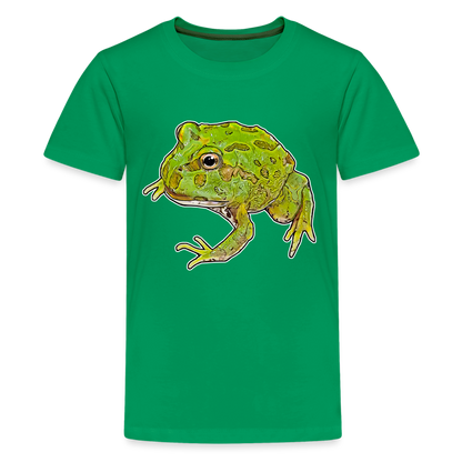 Teenager Basic T-Shirt Ceratophrys cranwelli Peppermint Blue - Kelly Green