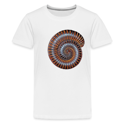 Teenager Basic T-Shirt Archispirostreptus gigas - weiß