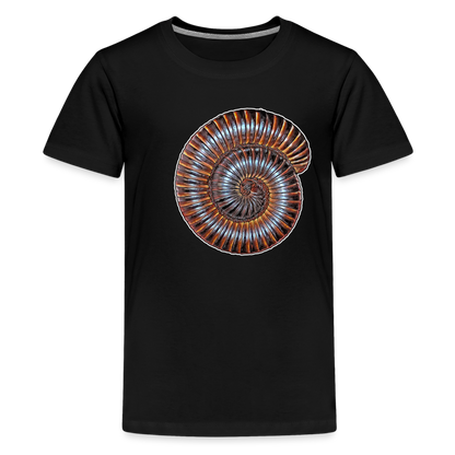 Teenager Basic T-Shirt Archispirostreptus gigas - Schwarz
