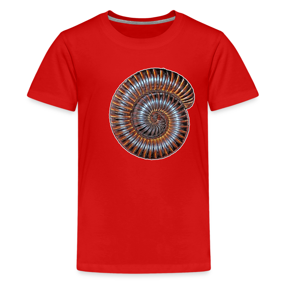 Teenager Basic T-Shirt Archispirostreptus gigas - Rot