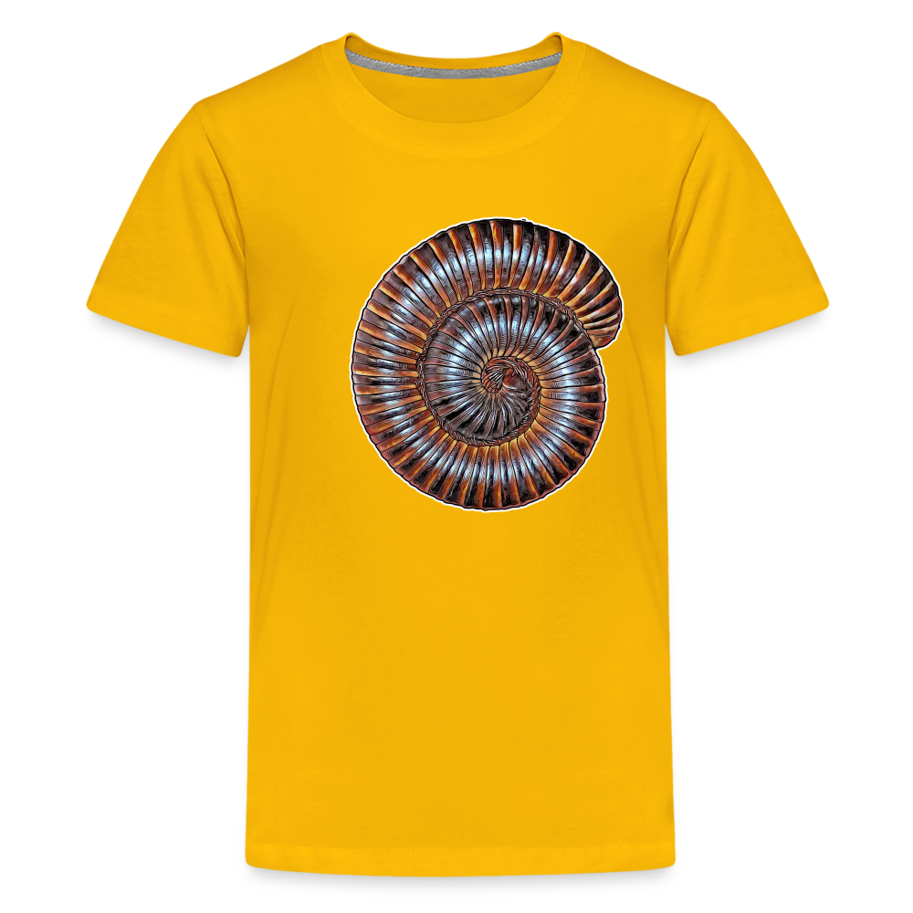 Teenager Basic T-Shirt Archispirostreptus gigas - Sonnengelb