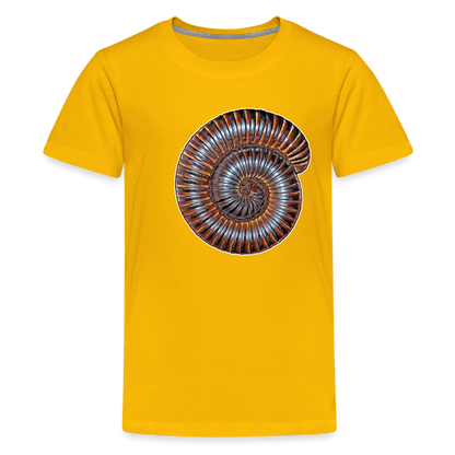 Teenager Basic T-Shirt Archispirostreptus gigas - Sonnengelb