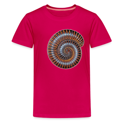 Teenager Basic T-Shirt Archispirostreptus gigas - dunkles Pink