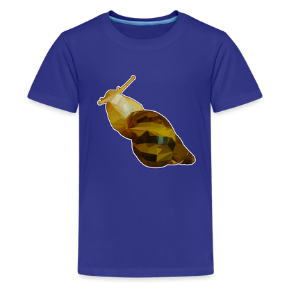 Teenager Basic T-Shirt Achatina reticulata Low Poly - Königsblau