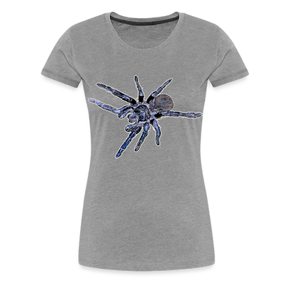Frauen Basic T-Shirt Pterinopelma sazimai - Grau meliert