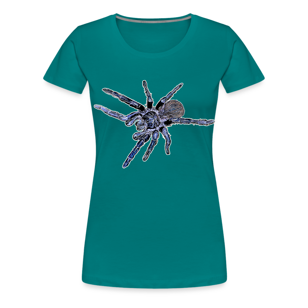Frauen Basic T-Shirt Pterinopelma sazimai - Divablau