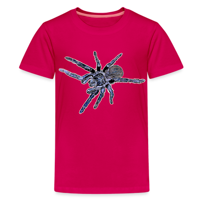 Teenager Basic T-Shirt - dunkles Pink