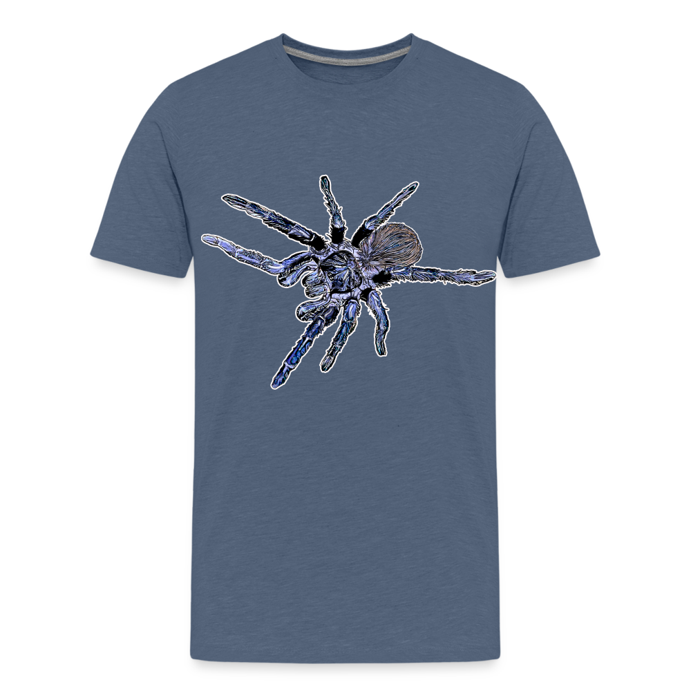 Teenager Basic T-Shirt - Blau meliert