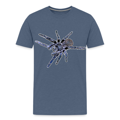 Teenager Basic T-Shirt - Blau meliert