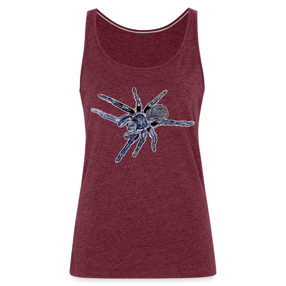 Frauen Tank Top Pterinopelma sazimai - Bordeauxrot meliert