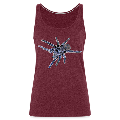 Frauen Tank Top Pterinopelma sazimai - Bordeauxrot meliert