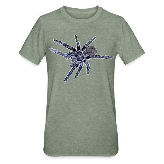 Unisex T-Shirt Pterinopelma sazimai - Militärgrün meliert