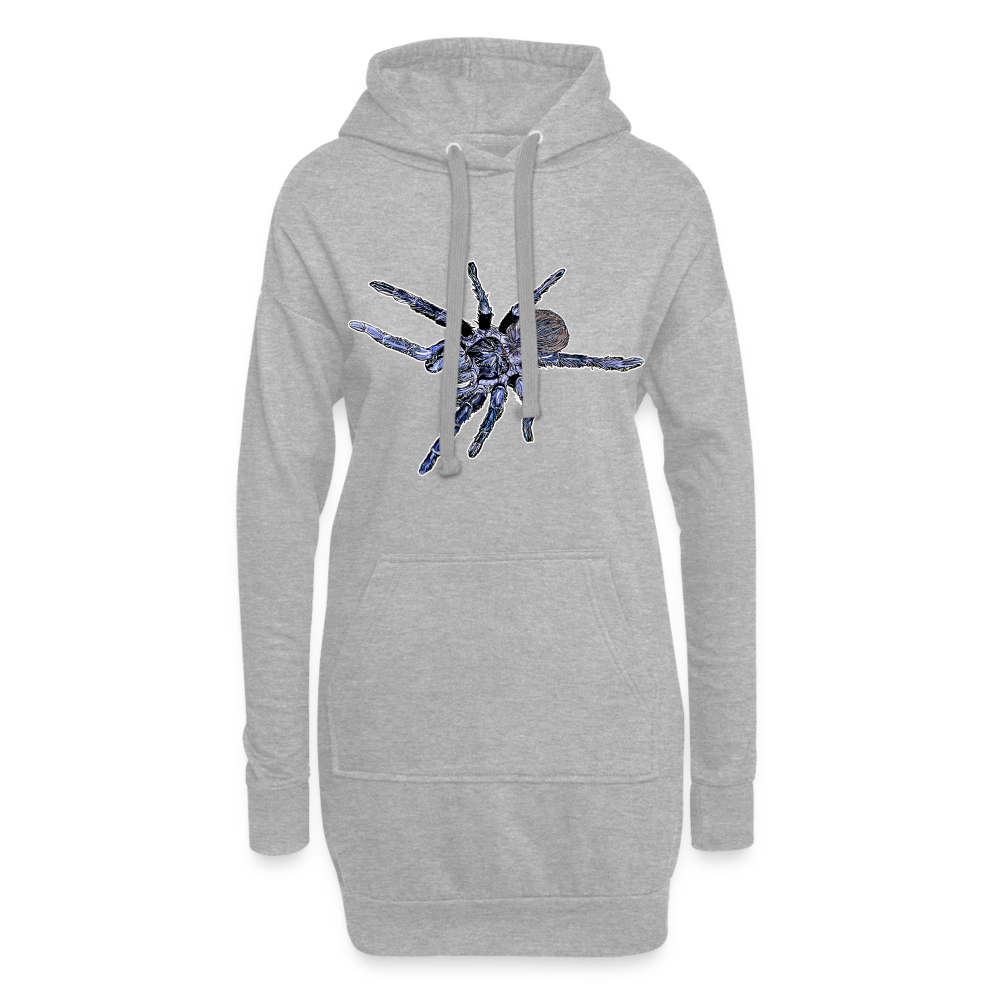 Hoodie-Kleid Pterinopelma sazimai - Grau meliert