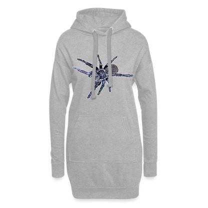 Hoodie-Kleid Pterinopelma sazimai - Grau meliert