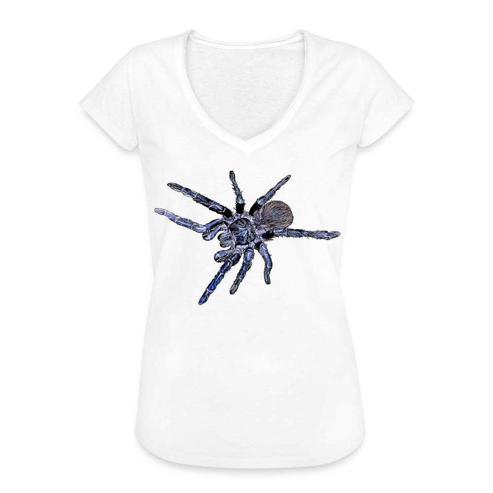 Frauen Vintage T-Shirt Pterinopelma sazimai - weiß