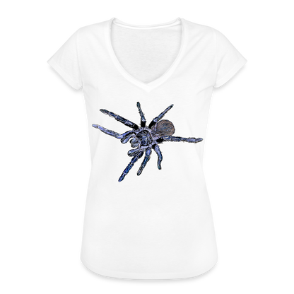 Frauen Vintage T-Shirt Pterinopelma sazimai - weiß