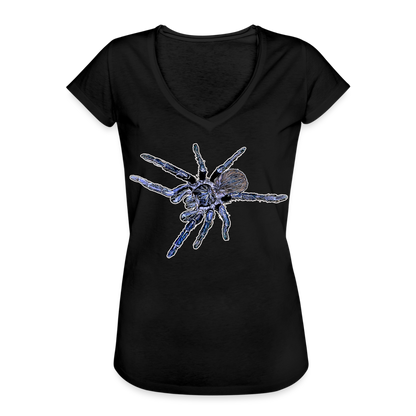 Frauen Vintage T-Shirt Pterinopelma sazimai - Schwarz