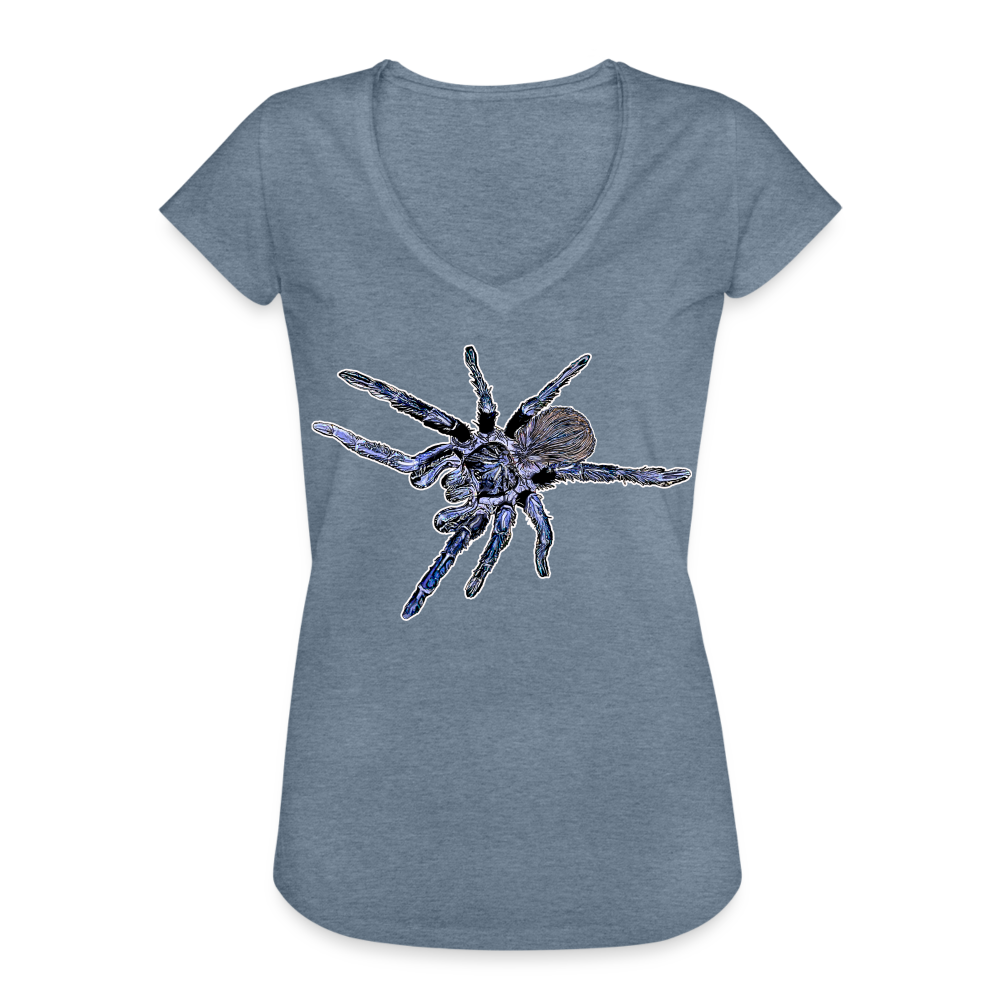 Frauen Vintage T-Shirt Pterinopelma sazimai - Vintage Denim