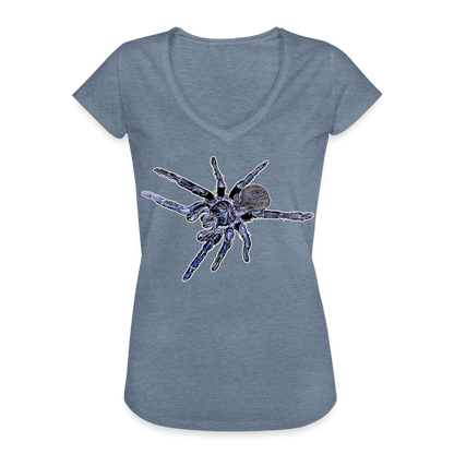 Frauen Vintage T-Shirt Pterinopelma sazimai - Vintage Denim