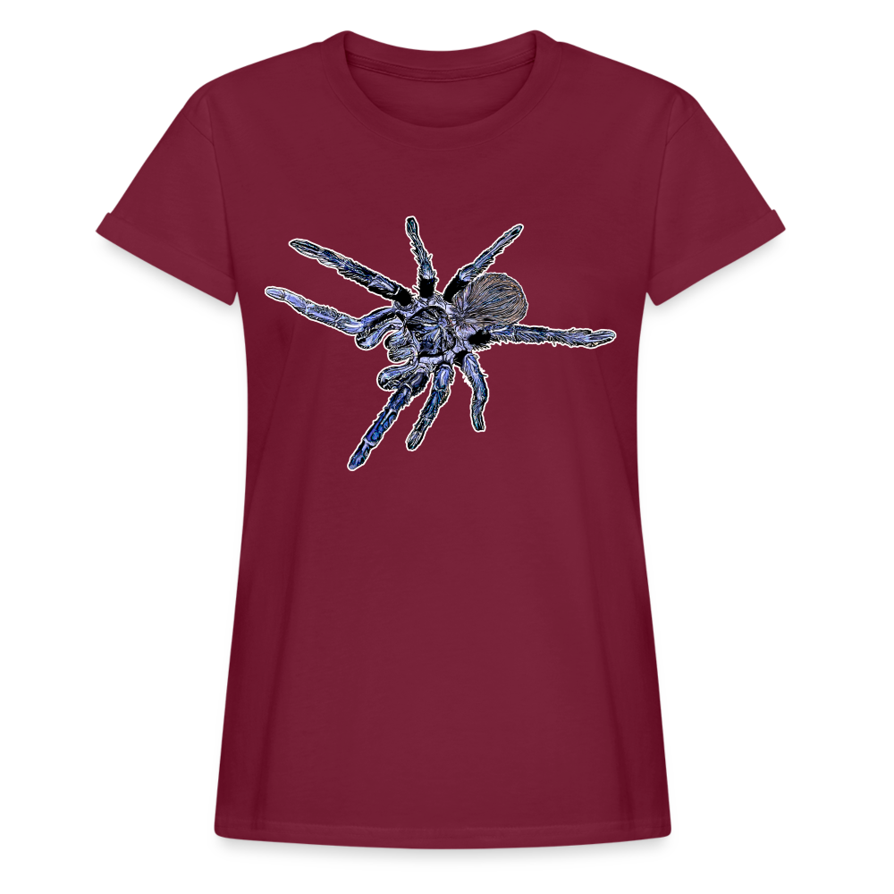 Frauen Oversized T-Shirt Pterinopelma sazimai - Bordeaux
