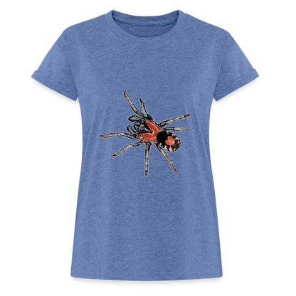 Frauen Oversized T-Shirt Cyriocosmus elegans - Denim meliert